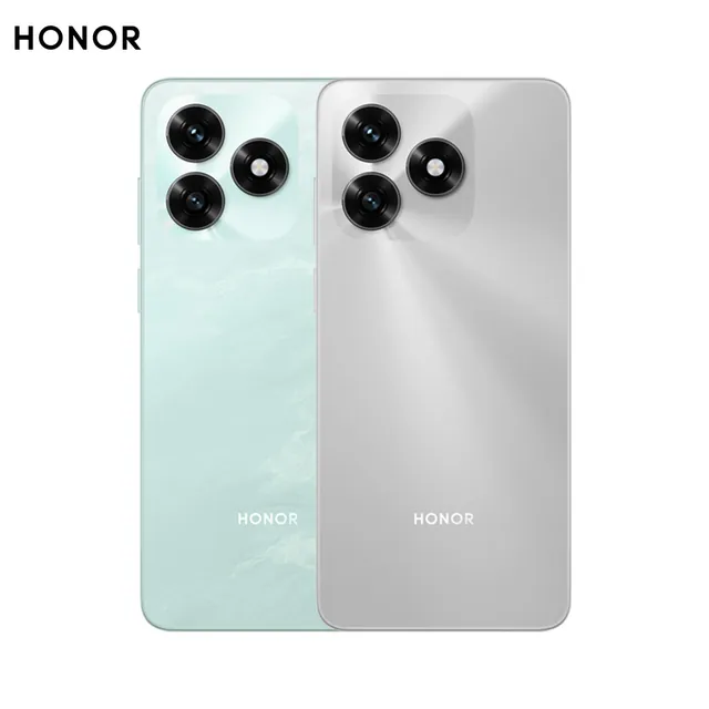 HONOR smartphones in mint green and silver